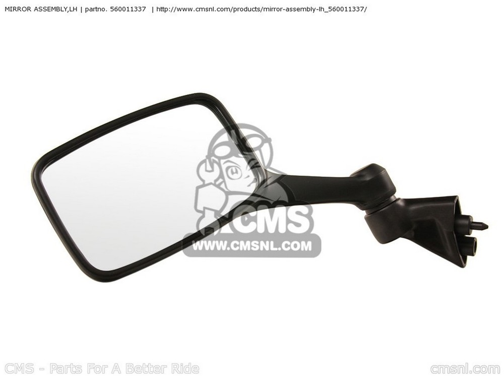 CMS シーエムエス MIRROR-ASSY，LH EX250F17 NINJA 250R 2003 USA CALIFORNIA EX250F18 2004 KAWASAKI カワサキ ミラー ハンドル