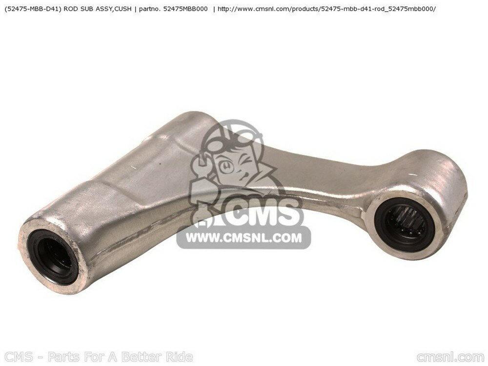 CMS シーエムエス (52475-MBB-D41) ROD SUB ASSY，CUSH VTR1000F FIRESTORM Y AUSTRALIA AUSTRIA / ASV CANADA LL ENGLAND EUROPEAN DIRECT SALES FINLAND FRANCE GERMANY ITALY NORTHERN EUROPE SWITZERLAND 1 2 3 TYPE 4 5 IRELAND SUPERHAWK 2000 USA HONDA ホンダ
