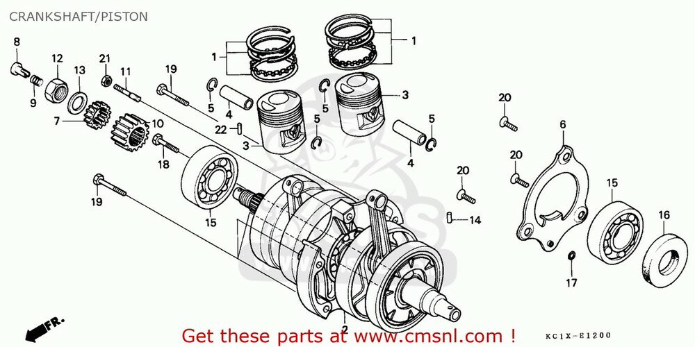 CMS シーエムエス その他エンジンパーツ CRANK SHAFT COMP CB125T SUPERDREAM 1993 (P) SINGAPORE