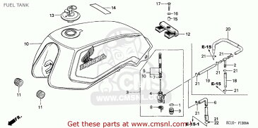 CMS シーエムエス タンク TANK SET, FUEL (WL) *PB171MU* CB125T SUPERDREAM 1993 (P) SINGAPORE