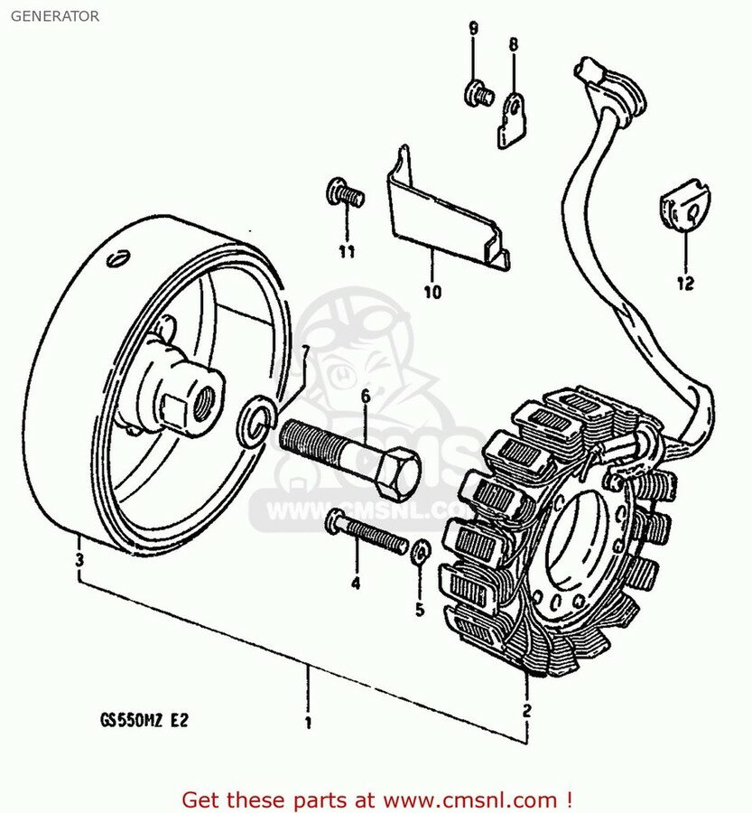 CMS シーエムエス (31401-47030) STATOR ASSEMBLY GS450GA 1982 Z USA E03 1983 D GS450S GENERAL EXPORT E01 GS500E 1981 X GS550 GS550E E02 E04 E18 E21 E22 E24 E25 E26 E30 E34 GS550L 1980 T E39 GS550M E06 GS550T GS650E SUZUKI スズキ 電装系
