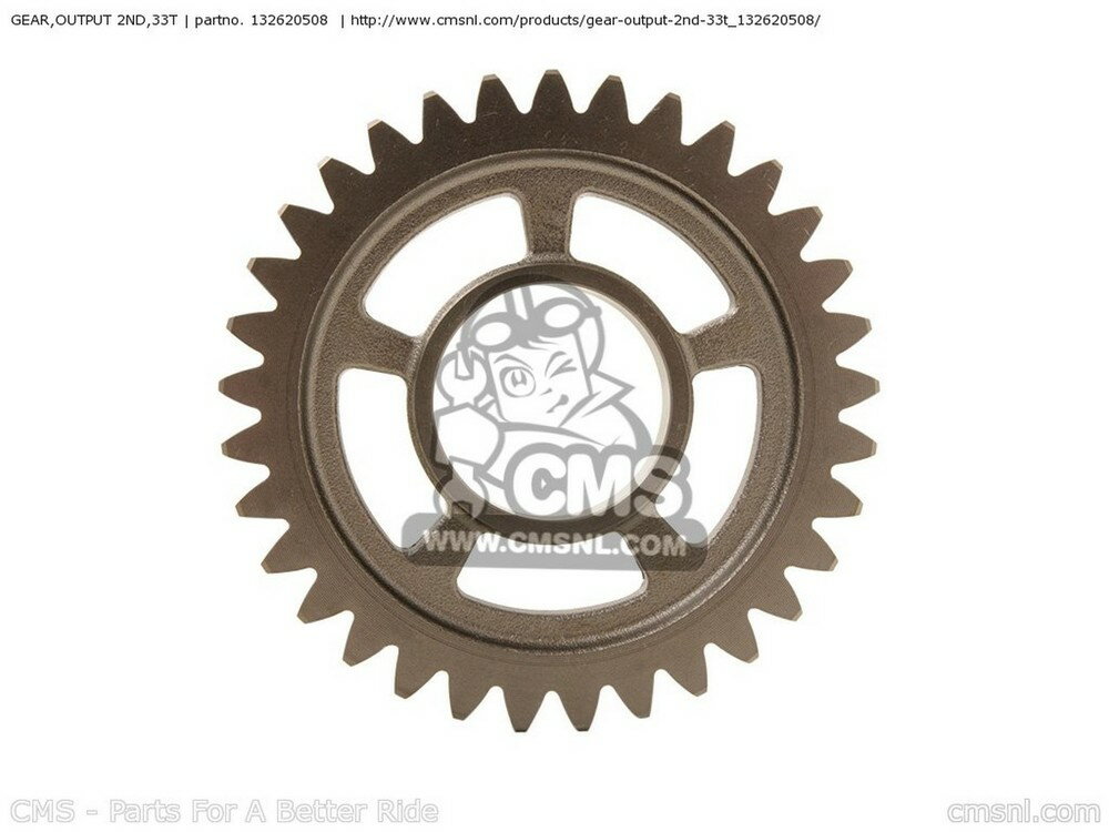 CMS シーエムエス GEAR，OUTPUT 2ND，33T ZX600P7F NINJA ZX6R USA ZX600P8F ZX600P8FA ZX636B1 CALIFORNIA CANADA KAWASAKI カワサキ ミッション・ギア エンジンパーツ エンジン