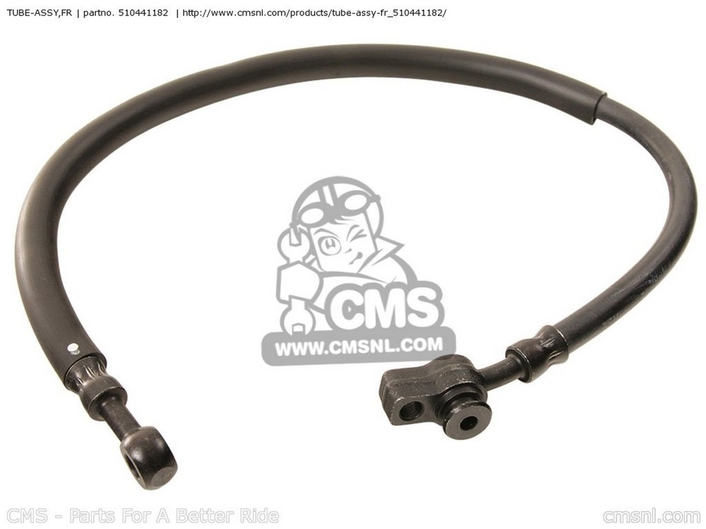 CMS シーエムエス TUBE-ASSY，FR VN1500E6 VULCAN 1500 CLASSIC 2003 USA CALIFORNIA CANADA VN1500L4 NOMAD FI VN1500N4 2005 VN1500N7F 2007 VN1500N7FA VN1500N8F 2008 VN1500N8FA KAWASAKI カワサキ ブレーキホース・クラッチホース ブレーキ