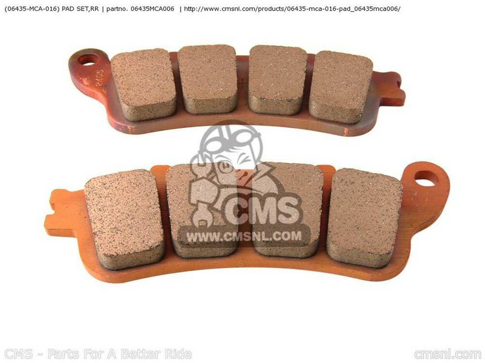 CMS シーエムエス (06435-MCA-026) PAD SET，RR GL1800 GOLDWING 1 USA 2 3 4 5 6 AUSTRALIA / GH BRAZ..