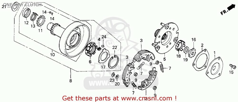 CMS २ (22660-GN5-912) OUTER ASSY PRM CL C100K2 ASTREA INDONESIA C100M2 ASTREA INDONESIA