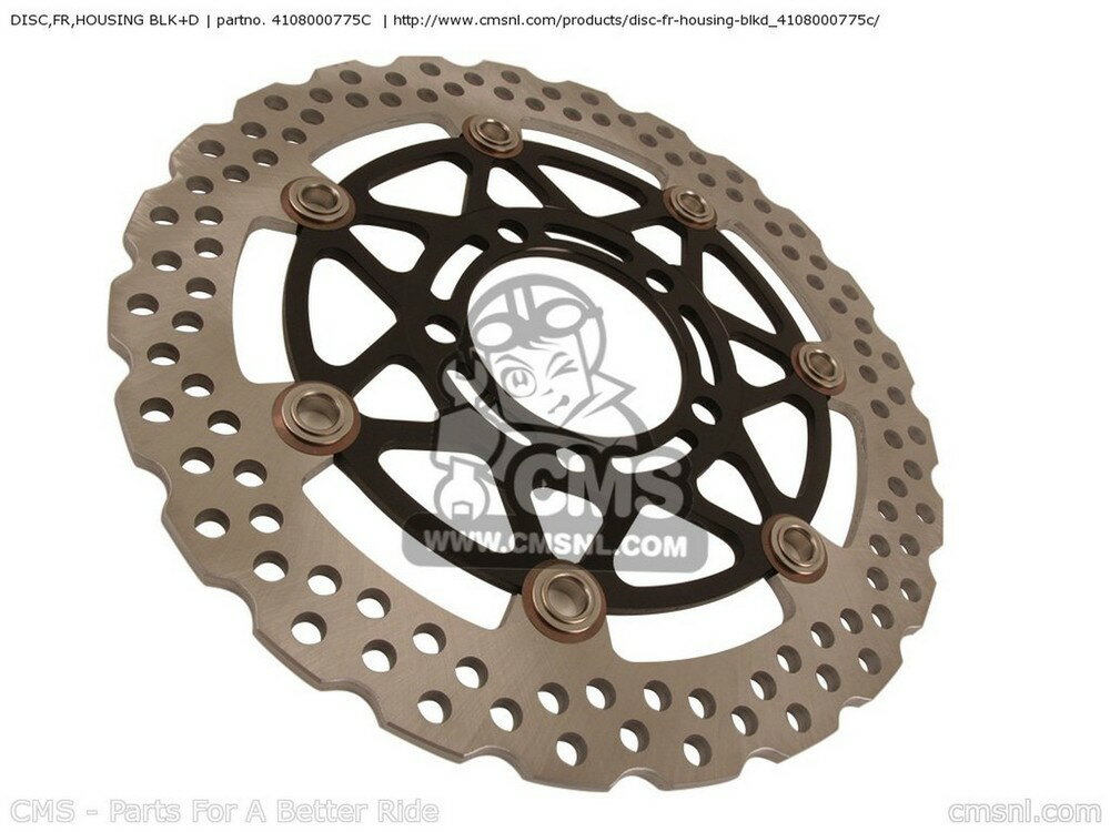CMS シーエムエス DISC，FR，HOUSING BLK+D ZR1000B7F Z1000 USA ZR1000B8F ZX600P7F NINJA ZX6R ZX600P8F ZX600P8FA ZX600R9F ZX600R9FA ZX600RAF ZX600RAFA ZX600RBF ZX600RCF ZX636B1 CALIFORNIA CANADA KAWASAKI カワサキ ブレーキディスクローター ブレーキ