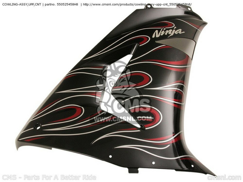 CMS シーエムエス COWLING-ASSY，UPP，CNT ZX1000D7FA NINJA ZX10R USA CALIFORNIA CANADA KAWASAKI カワサキ サイドカウル・サイドカバー カウル関連 外装