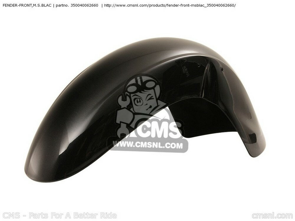 CMS シーエムエス FENDER-FRONT，M.S.BLAC VN900BAF VULCAN 900 CLASSIC 2010 USA VN900BEF 2014 KAWASAKI カワサキ フロントフェンダー フェンダー関連 外装