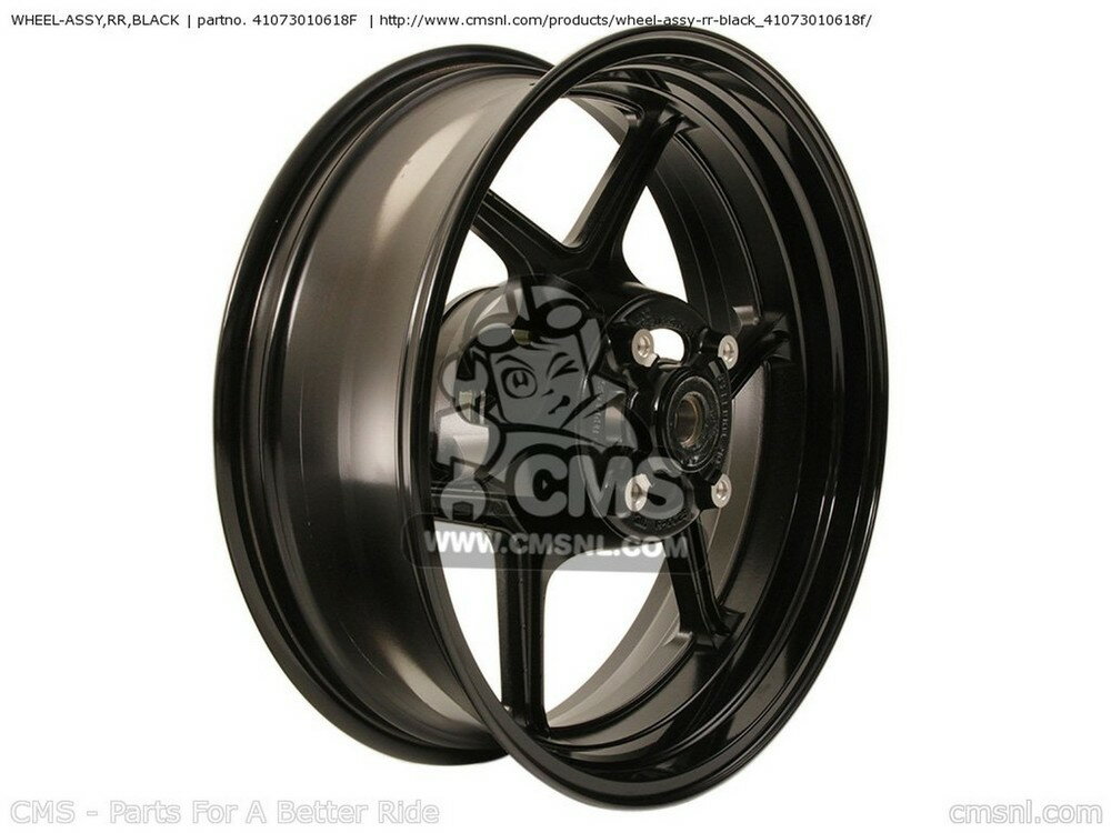 CMS シーエムエス WHEEL-ASSY，RR，BLACK ZX600P7F NINJA ZX6R USA ZX600R9F ZX600RAF ZX600RBF ZX600RCF ZX636B1 CALIFORNIA CANADA KAWASAKI カワサキ ホイール ホイール関連 足回り