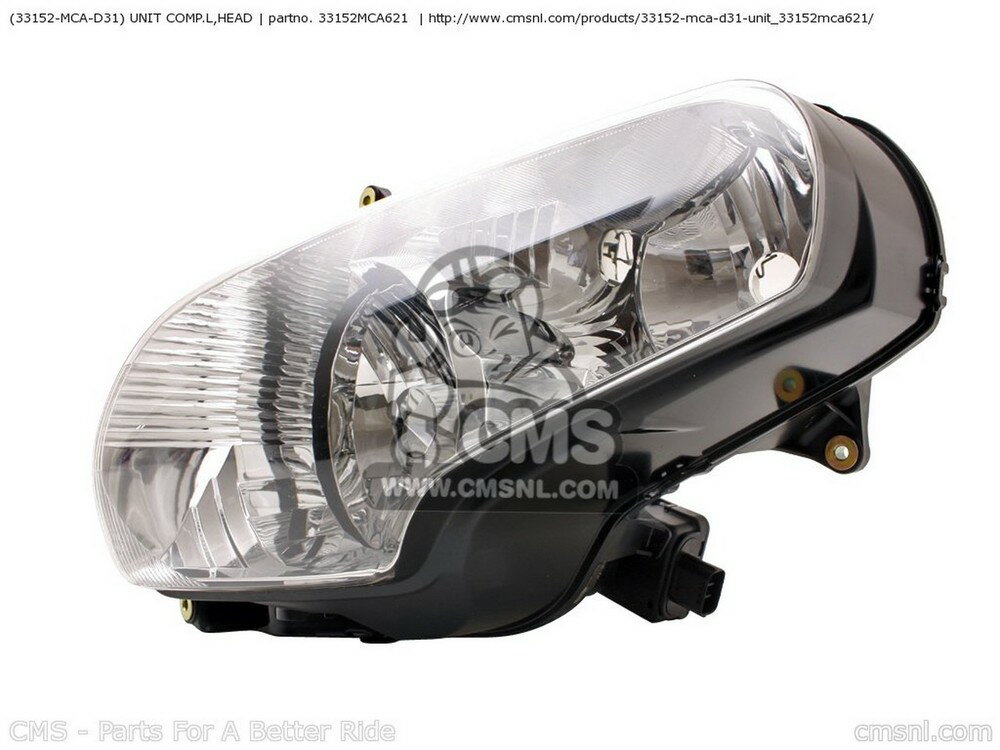 CMS २ (33152-MCA-D31) UNIT COMP.LHEAD GL1800A GOLDWING 1 EUROPEA...