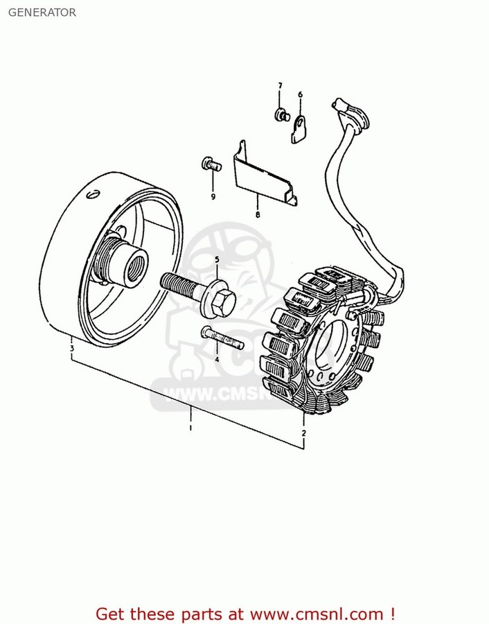 CMS シーエムエス (31401-49010) STATOR ASSEMBLY GS1000 1980 T E01 E02 E22 E24 USA E03 1981 X GS1000E E04 E17 E18 E21 E25 E26 E30 39 GS1000G GENERAL EXPORT GS1000H E34 GS1000S SUZUKI スズキ レギュレーター・レクチファイヤ 電装系