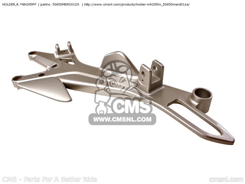 CMS シーエムエス (50650-MER-D02ZA) HOLDER，R.*NH295M* CBF500 2006 6 ENGLAND EUROPEAN DIRECT SALES / 3ED 25K FRANCE CMF IRELAND CBF500A ABS CBF600N SPC CBF600NA HONDA ホンダ その他ステップオプション・補修部品 ステップ 足回り