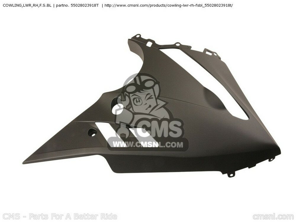 CMS シーエムエス COWLING，LWR，RH，F.S.BL EX650C9F NINJA 650R 2009 USA KAWASAKI カワサキ アンダーカウル カウル関連 外装