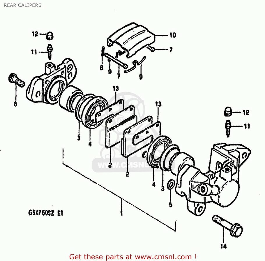 CMS シーエムエス (69100-08821) PISTON SET SUZUKI スズキ その他ブレーキパーツ ブレーキ