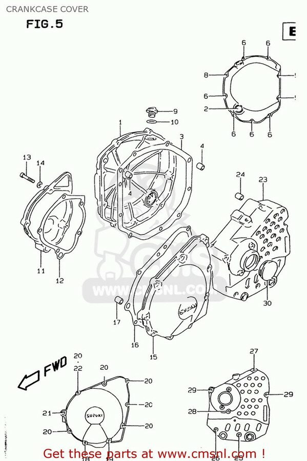 CMS シーエムエス COVER，ENGINE SPROCKET GSF600 1995 S E02 E04 E18 E22 E25 E34 1996 T E17 1997 V / P37 1998 W 1999 X GSF600S E24 BANDIT USA E03 GSF600S1998 GSF600SU GERMANY GSF600U SUZUKI スズキ その他エンジンカバー エンジンパーツ エンジン