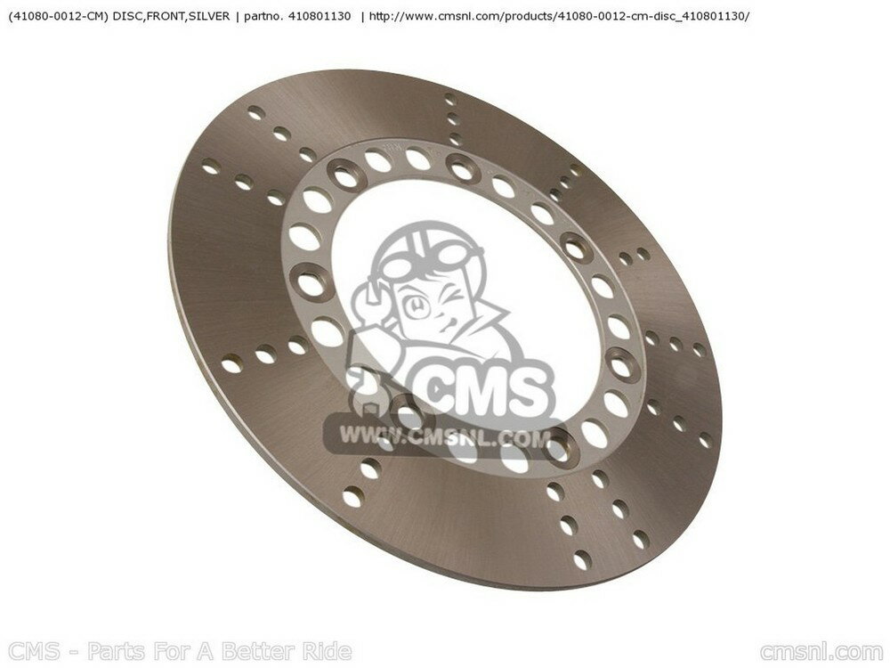 CMS シーエムエス (410800012) DISC，FR，SILVER VN750A19 VULCAN 750 2003 USA CALIFORNIA KAWASAKI カワサキ ブレーキディスクローター ブレーキ