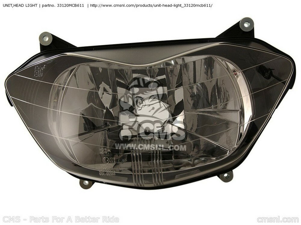 CMS シーエムエス UNIT，HEAD LIGHT XL650V TRANSALP 2000 Y ENGLAND EUROPEAN DIRECT SALES / 25K 2001 1 2004 4 2005 5 FRANCE TYPE 3 HONDA ホンダ ヘッドライト 灯火類 電装系