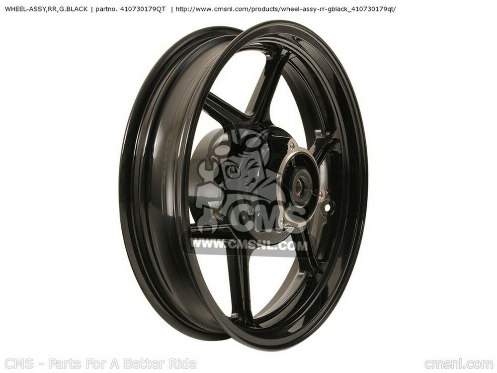 CMS シーエムエス WHEEL-ASSY，RR，G.BLACK EX250JBF NINJA 250R 2011 USA EX250JBFA EX250JCF 2012 EX250JCFA KAWASAKI カワサキ ホイール ホイール関連 足回り