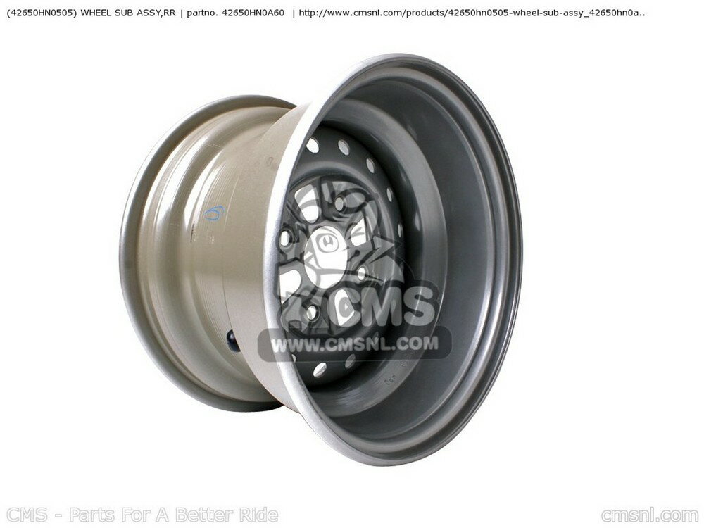CMS २ (42650-HN0-505) WHEEL SUB ASSYRR TRX450ES FOURTRAX 2000 Y ...