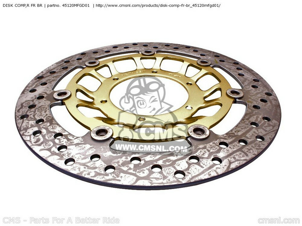 CMS シーエムエス DISK COMP，R FR BR CB600F 2008 8 AUSTRALIA 9 / ABS ST 2010 A HORNET 2007 7 ENGLAND EUROPEAN DIRECT SALES TYPE 2 FRANCE CMF 25K SPAIN MKH 2SP 2009 CB600F3 CB600FA 2F 2011 B CBR600F HURRICANE REF SPC CBR600FA HONDA ホンダ ブレーキ
