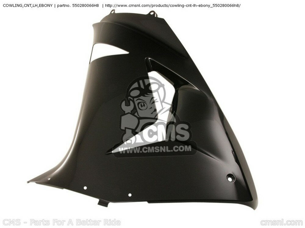 CMS シーエムエス COWLING，CNT，LH，EBONY ZX1000D6F NINJA ZX10R USA CALIFORNIA CANADA ZX1000D7F KAWASAKI カワサキ サイドカウル・サイドカバー カウル関連 外装