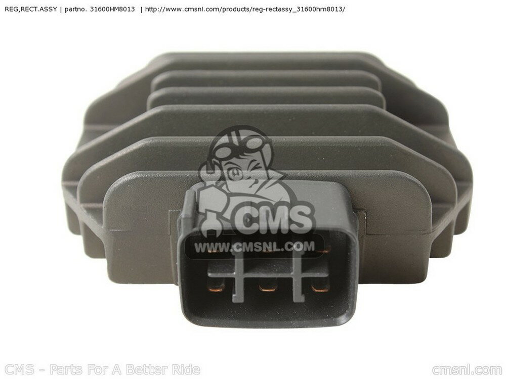 CMS シーエムエス REG，RECT.ASSY TRX250 RECON 2000 Y USA EXCEPT CALIFORNIA 2001 1 AUSTRALIA TH CANADA / CMF TRX250EX SPORTRAX 2002 2 REF 2003 3 2004 4 2005 5 TRX250TE FOURTRAX EC TRX250TM TRX400EX 400 EX HONDA ホンダ レギュレーター・レクチファイヤ 電装系