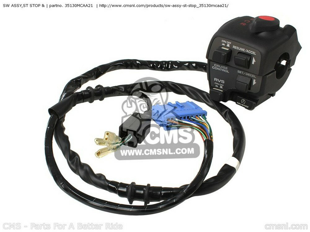 CMS シーエムエス SW ASSY，ST STOP & GL1800 GOLDWING 4 USA 5 GL1800A AUSTRALIA ENGLAND EUROPEAN DIRECT SALES FRANCE / CMF IRELAND HONDA ホンダ ハンドルスイッチ・スイッチボックス ハンドル周辺パーツ ハンドル