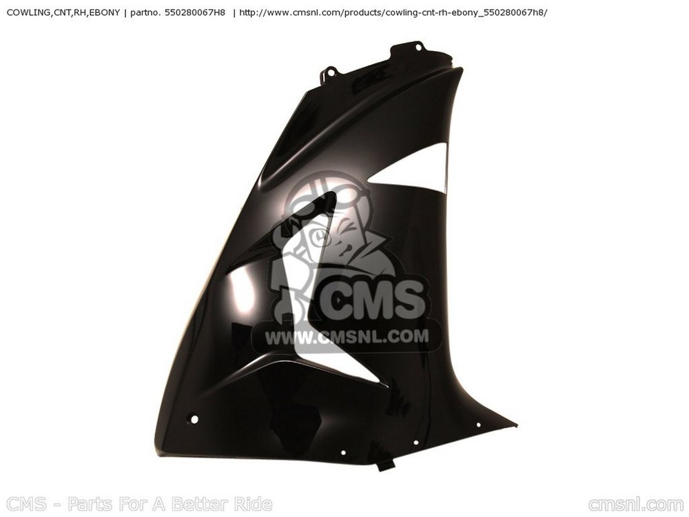 CMS シーエムエス COWLING，CNT，RH，EBONY ZX1000D6F NINJA ZX10R USA CALIFORNIA CANADA ZX1000D7F KAWASAKI カワサキ サイドカウル・サイドカバー カウル関連 外装