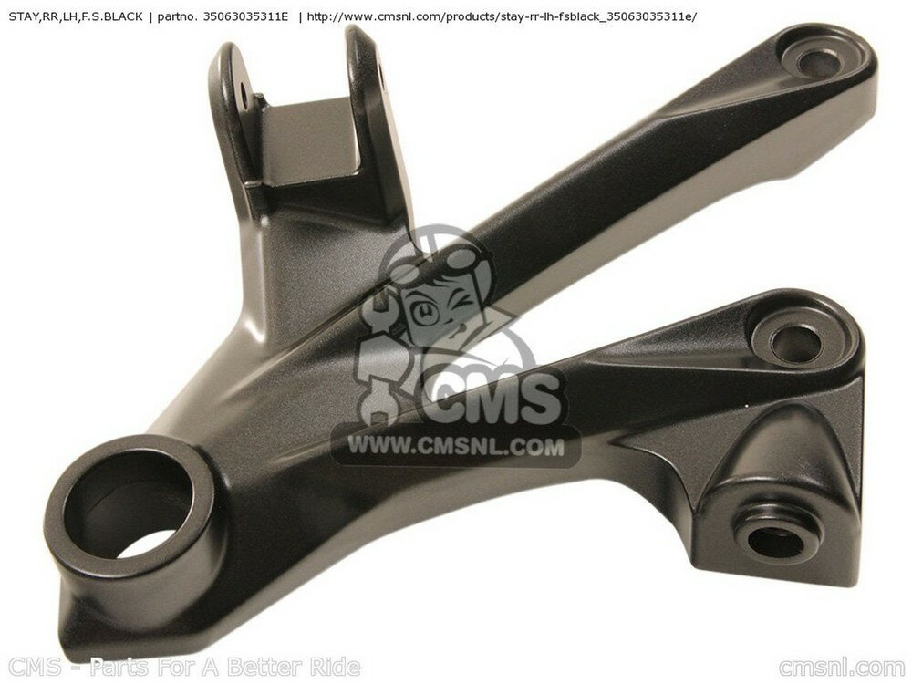 CMS シーエムエス STAY，RR，LH，F.S.BLACK ZX1400A6F NINJA ZX14 USA CALIFORNIA CANADA ZX1400A7F ZX1400A7FA KAWASAKI カワサキ その他ステップオプション・補修部品 ステップ 足回り