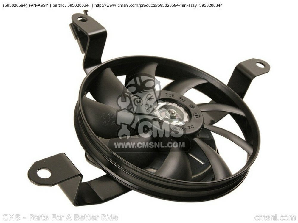 CMS シーエムエス (595020584) FAN-ASSY EX250J8F NINJA 250R 2008 USA EX250J9F 2009 EX250J9FA EX250JAFA 2010 EX250JBF 2011 EX250JBFA EX250JCF 2012 EX250JCFA KAWASAKI カワサキ ラジエーター 冷却関連 エンジン