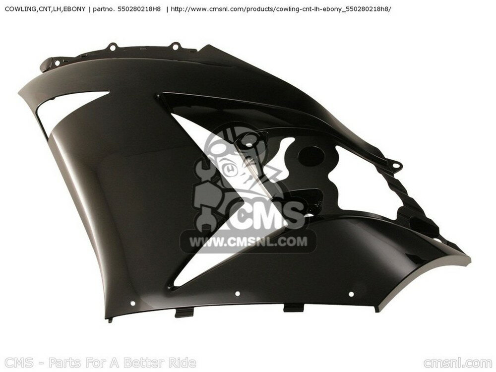 CMS シーエムエス COWLING，CNT，LH，EBONY ZX1400C9FB NINJA ZX14 USA KAWASAKI カワサキ サイドカウル・サイドカバー カウル関連 外装