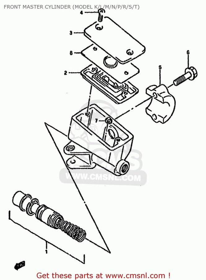 CMS シーエムエス CYLINDER ASSY，FR MASTER GSF600S BANDIT 2000 Y USA E03 2001 K1 2002 K2 2003 K3 SUZUKI スズキ ブレーキマスターシリンダー ブレーキ