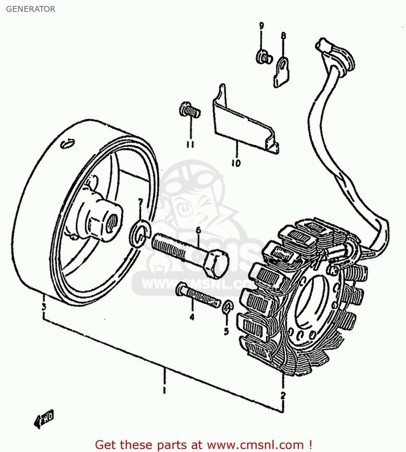 CMS シーエムエス (31401-45120) STATOR ASSEMBLY GS650G 1981 X E01 E02 E04 E06 E16 E18 E21 E22 E24 E39 USA E03 1982 Z GS650GL GS650GT E15 E17 22 24 25 26 34 GS750E 1980 T GS750L GS750T 1983 D GS850G E25 E26 E34 GENERAL EXPORT GS850GL SUZUKI スズキ 電装系
