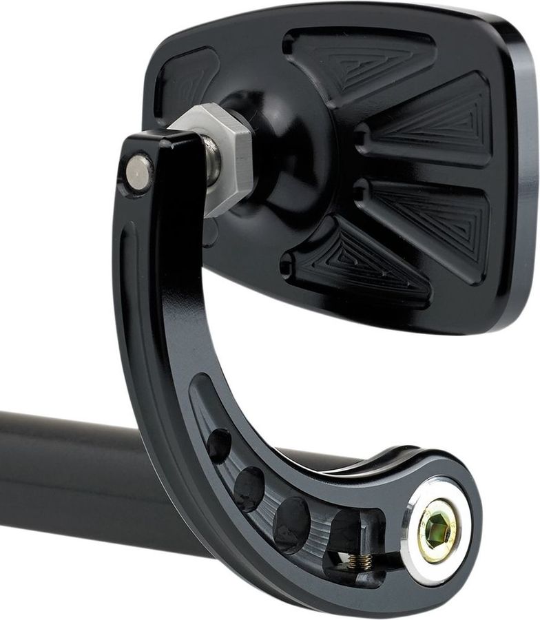 JOKER MACHINE ジョーカーマシーン バーエンドミラー カフェ ステム C ブラック 【MIRRORCAFE BRND STE..