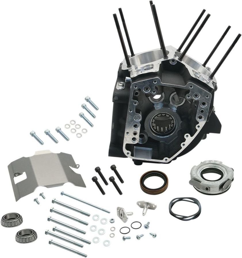 S&S CYCLE エスアンドエス サイクル エンジンケースツインカムシャフト 'A' 4 1/8ストローク ブラック 【CASE ENG TCA 1/8STK BLK [0920-0032]】 HARLEY-DAVIDSON ハーレーダビッドソン クランクケース エンジンパーツ エンジン