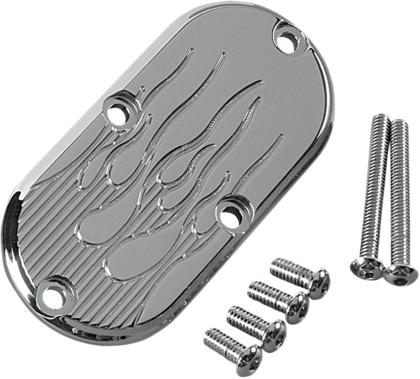 JOKER MACHINE ジョーカーマシーン インスペクションカバー フレイム 70-06 【INSPCT.COVER FLAME [DS-375065]】 HARLEY-DAVIDSON ハーレーダビッドソン その他エンジンカバー エンジンパーツ エンジン