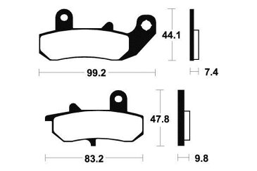 TECNIUM テクニウム ブレーキパッド・シュー ブレーキパッド オーガニック【BRAKE PADS ORGANIC 】【ヨーロッパ直輸入品】