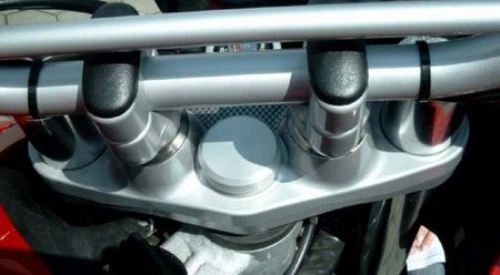 Hornig ホーニグ ハンドルバー ねじ カバー クリア anodized F650 CS Dakar GS ST BMW その他ハンドルオプション・補修部品 ハンドル