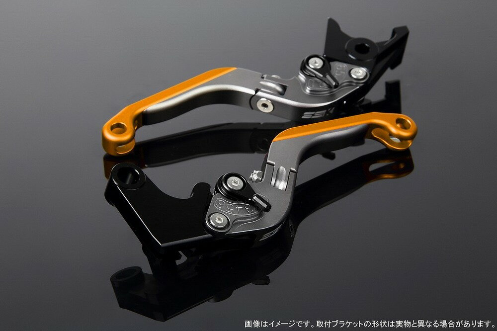 SSK:スピードラ エスエスケー:スピードラ アルミビレットアジャストレバーセット 可倒延長式 アジャスターカラー：マットブラック エクステンションカラー：マットゴールド レバー本体カラー：マットチタン VFR1200F