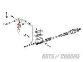 ガッツクロームGUTSCHROMEその他ブレーキパーツ油圧ブレーキスイッチスポーツスターXLビッグツイン