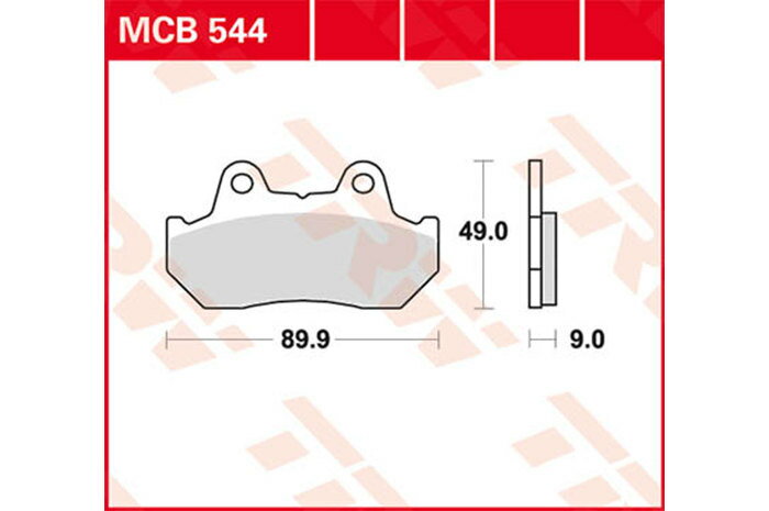 TRW ティーアールダブル BRAKE-PADS ORGANIC [MCB544] HONDA ホンダ ブレーキパッド ブレーキ