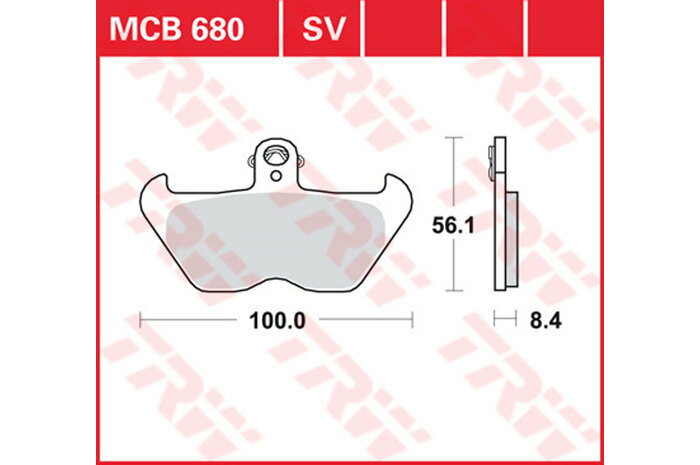 TRW eB[A[_u BRAKE-PADS SINTER [MCB680SV]