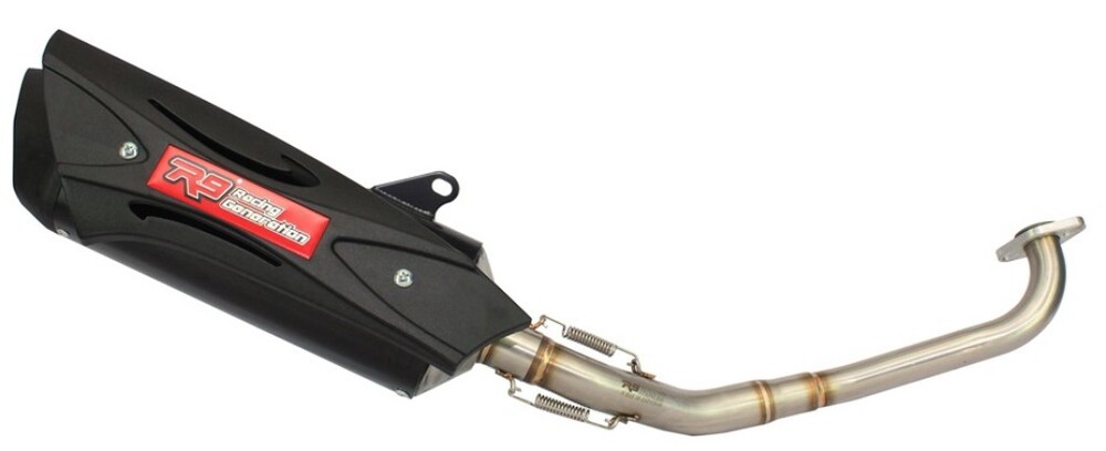 R9 Exhaust アールナインエキゾースト Misano Black フルエキゾースト KLX150