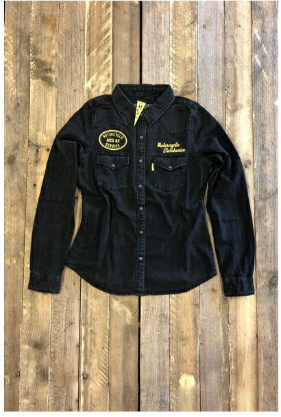 MCS エムシーエス Crew Denim shirt female black