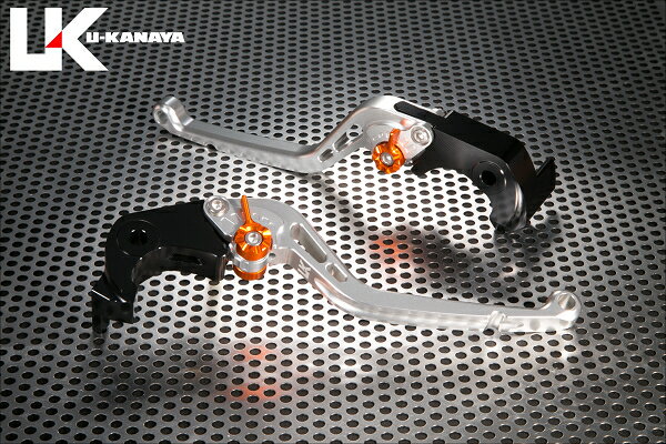 U-KANAYA ユーカナヤ スタンダードタイプ アルミビレットレバーセット ブレーキ・クラッチレバーセット ハンドル周辺パーツ ハンドル レバーカラー：シルバー / アジャスターカラー：シルバー / レバータイプ：ロング(レバー部全長：約173mm)