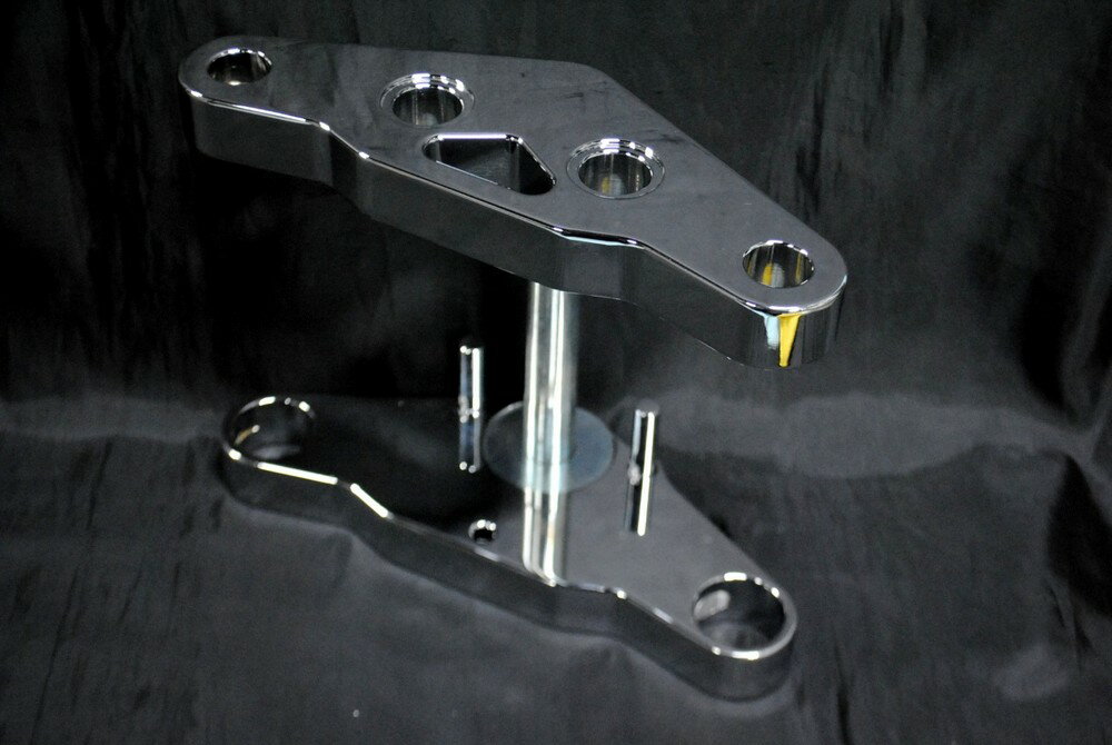 部品屋K&W ビレットトリプルツリー4 HARLEY-DAVIDSON ハーレーダビッドソン トリプルツリー・ステム・..