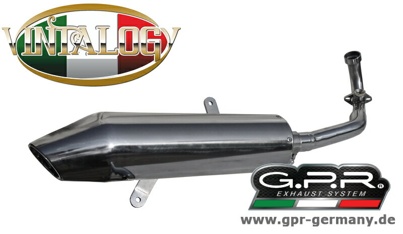 GPR ジーピーアール GPR VINTALOGY LAMBRETTA (LAMBRETTA 125-150 MILANO 2012-14 COMPLETE SYSTEM EXHAUST) フルエキゾーストマフラー 125 MILANO 150 MILANO