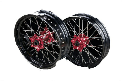 TGR TECHNIX GEAR TGRテクニクスギア ホイール TYPE-R(R単体)[モタード用] (KTMスプロケット対応タイプ) RR2T 250 300 Xtrainer16- BETA ベータ ホイール関連 足回り リムサイズ：リア 4.50-17インチ / ハブカラー：レッド(HONDA COLOR) / オプション：ブラックスポーク無し