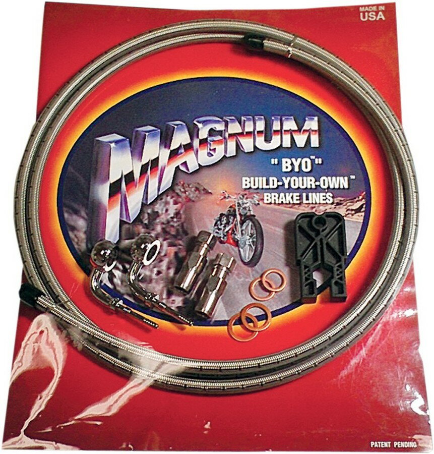 MAGNUM マグナム BRKELNE KIT SINGL 04-13XL [1741-3195] HARLEY-DAVIDSON ハーレーダビッドソン ブレーキホース・クラッチホース ブレーキ