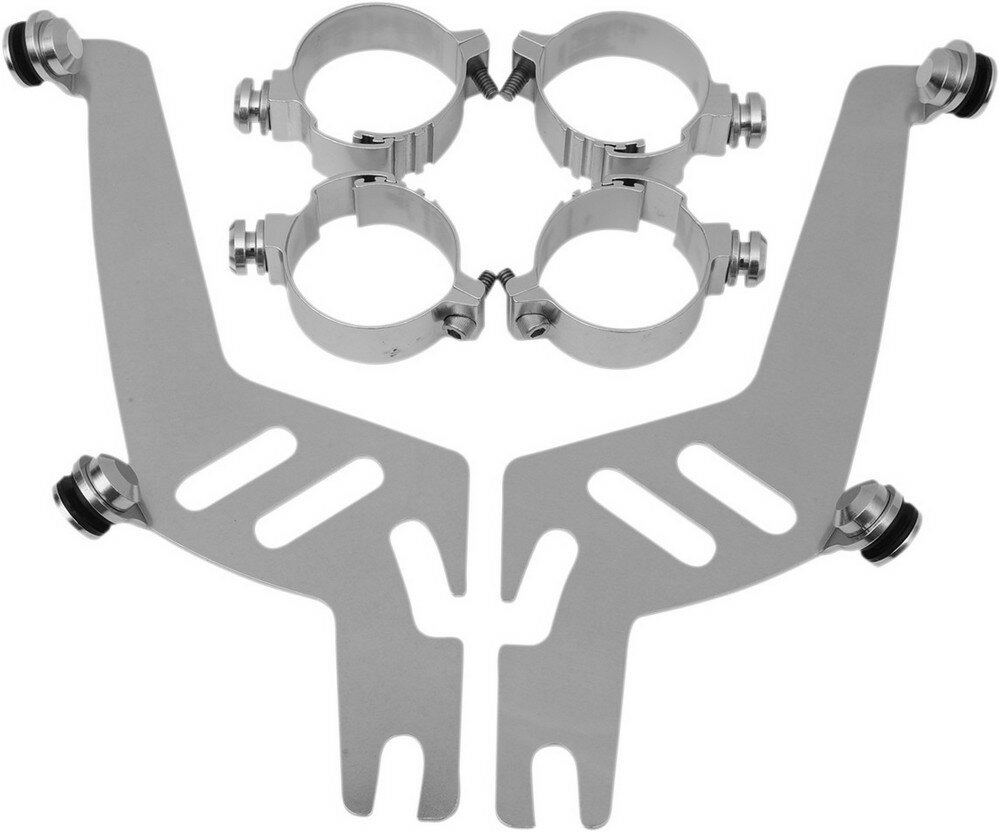 MEMPHIS SHADES メンフィスシェイズ ハードウェアマウントキット ステンレス マラ/M50 【HARDWARE KIT S/S MARA/M50 [MEM9937]】 VZ800 Boulevard M50 1997 - 2009 Marauder 2008 SUZUKI スズキ スクリーン取付けステー・部品 外装